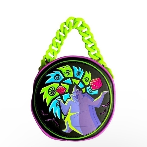 Loungefly Halloween Glow in the Dark Oogie Boogie Convertible Crossbody HandBag. - Picture 2 of 16